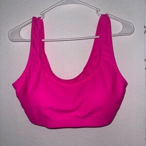 Women's Hot Pink Scoop bikini top